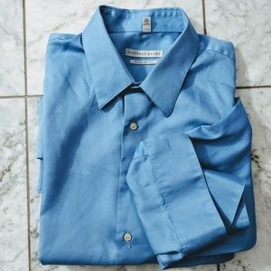 Blue button down shirt